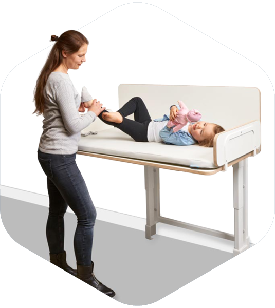 Ergonomische aankleedtafel